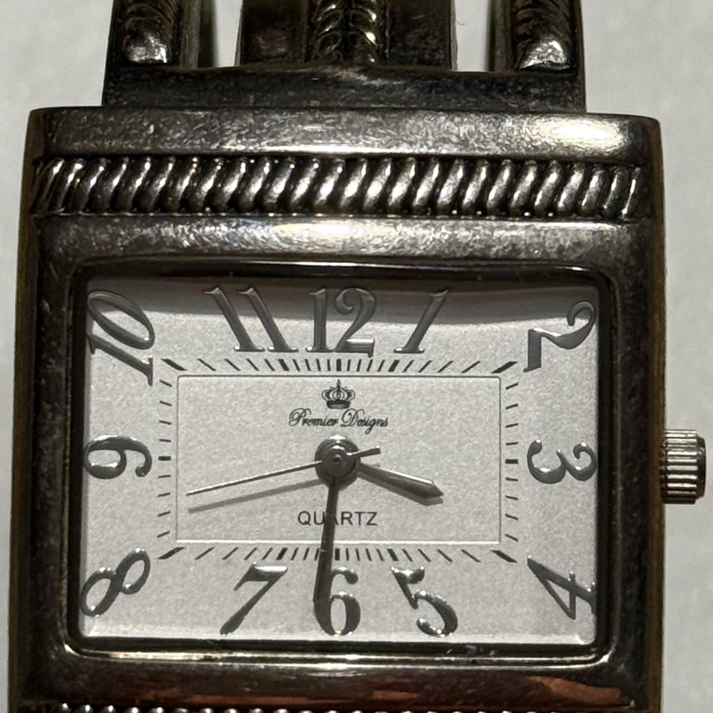 Premier Designs Silver Rectangular Quartz Watch - image 1